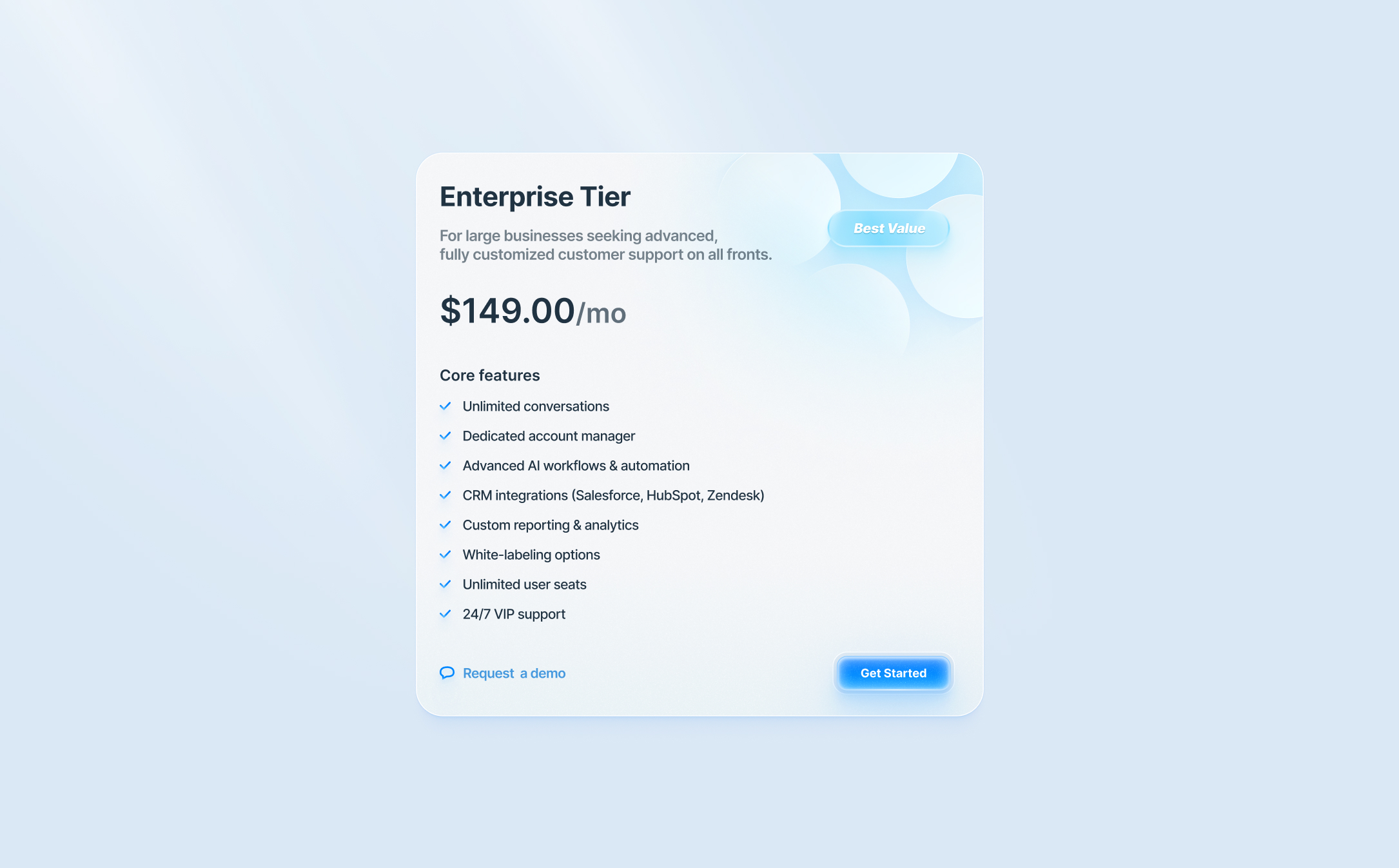 Price Card UX